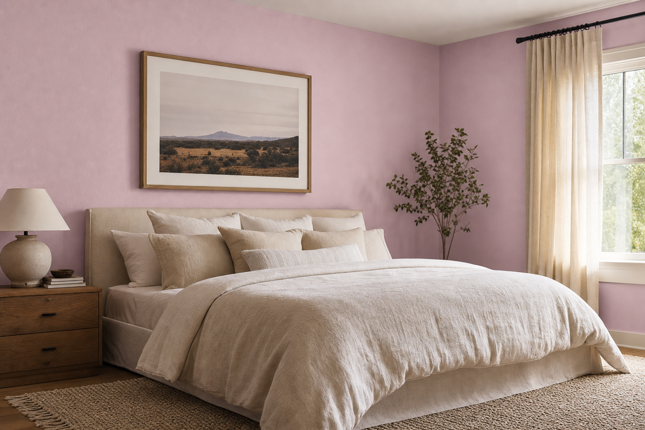 Simple Violet by Valspar on interiors