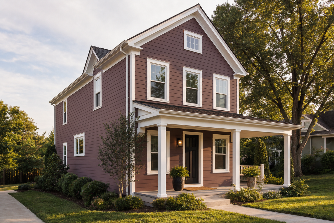 Purple Earth by Valspar on exterior