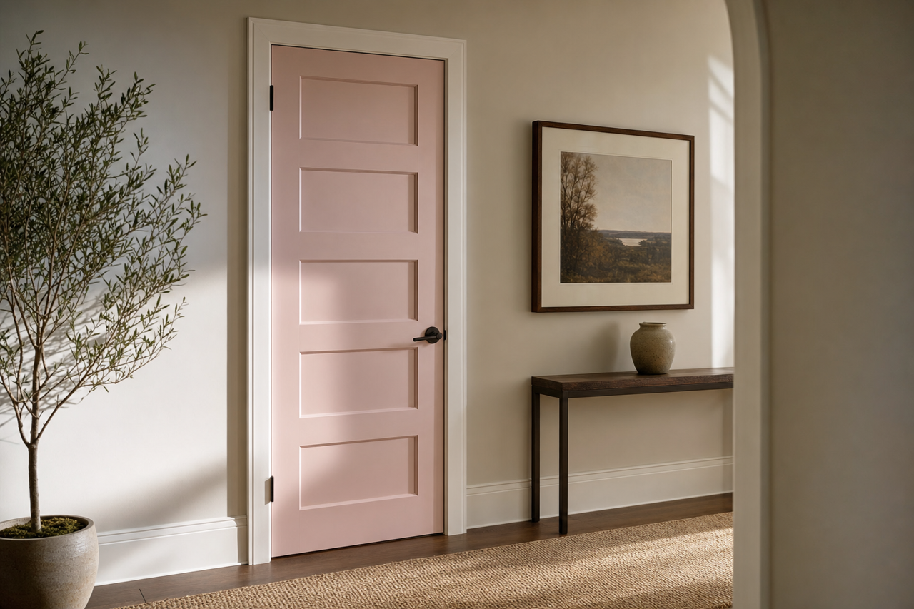 Lilac Buds by Valspar on interior-doors