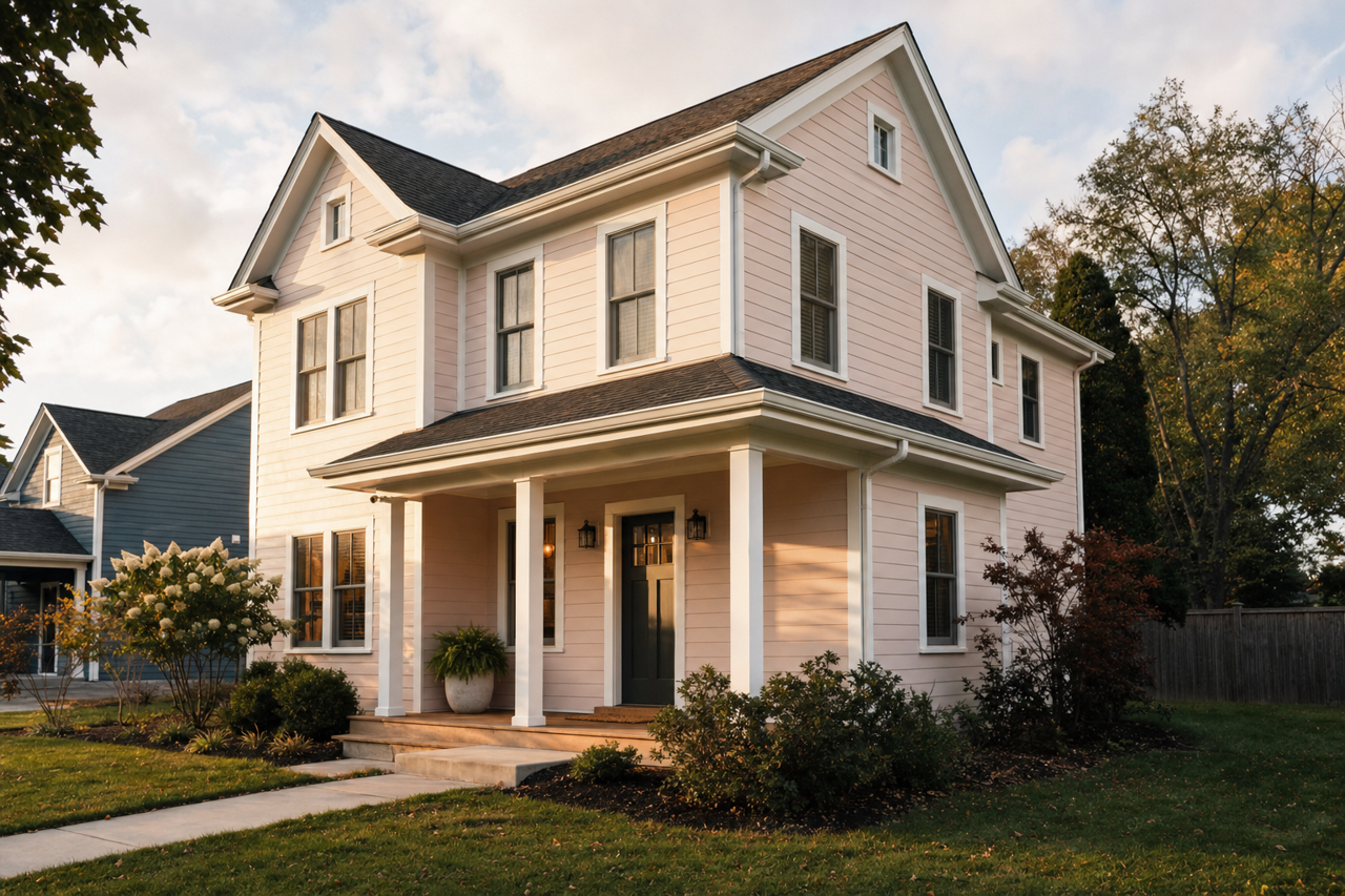 Pressed Blossoms by Valspar on exterior