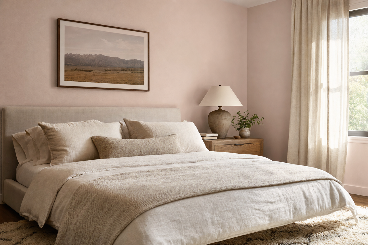 Pressed Blossoms by Valspar on interiors