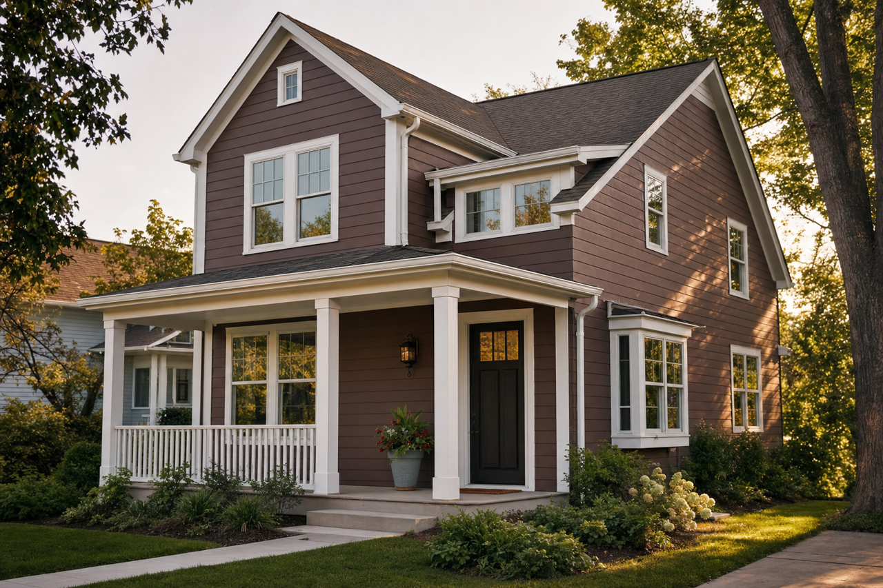 Piano Brown by Valspar on exterior