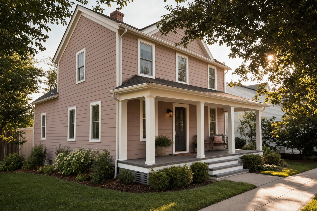 Cherry Taupe by Valspar on exterior
