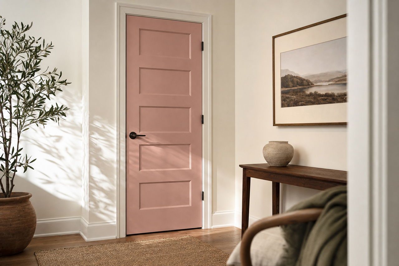 Lovebug by Valspar on interior-doors