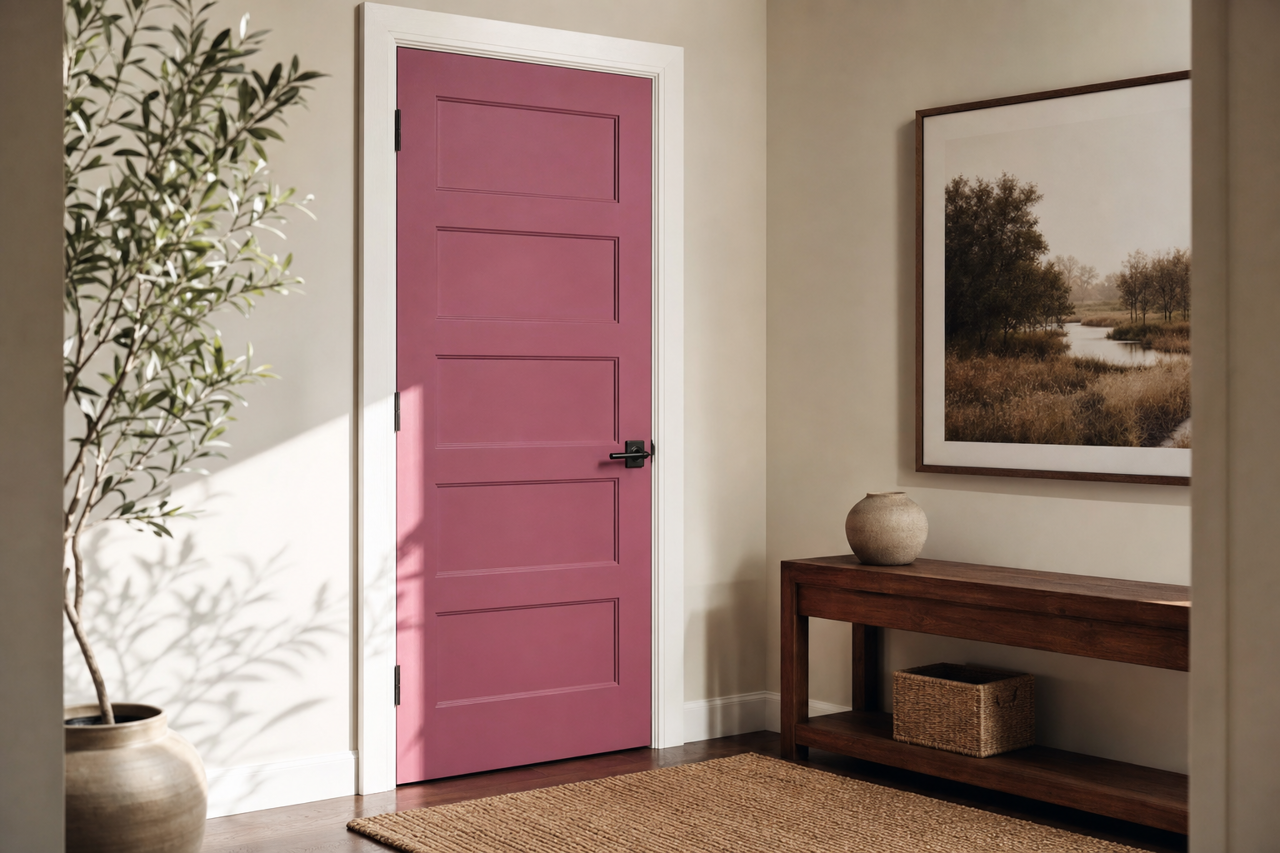 Deep Sunset by Valspar on interior-doors