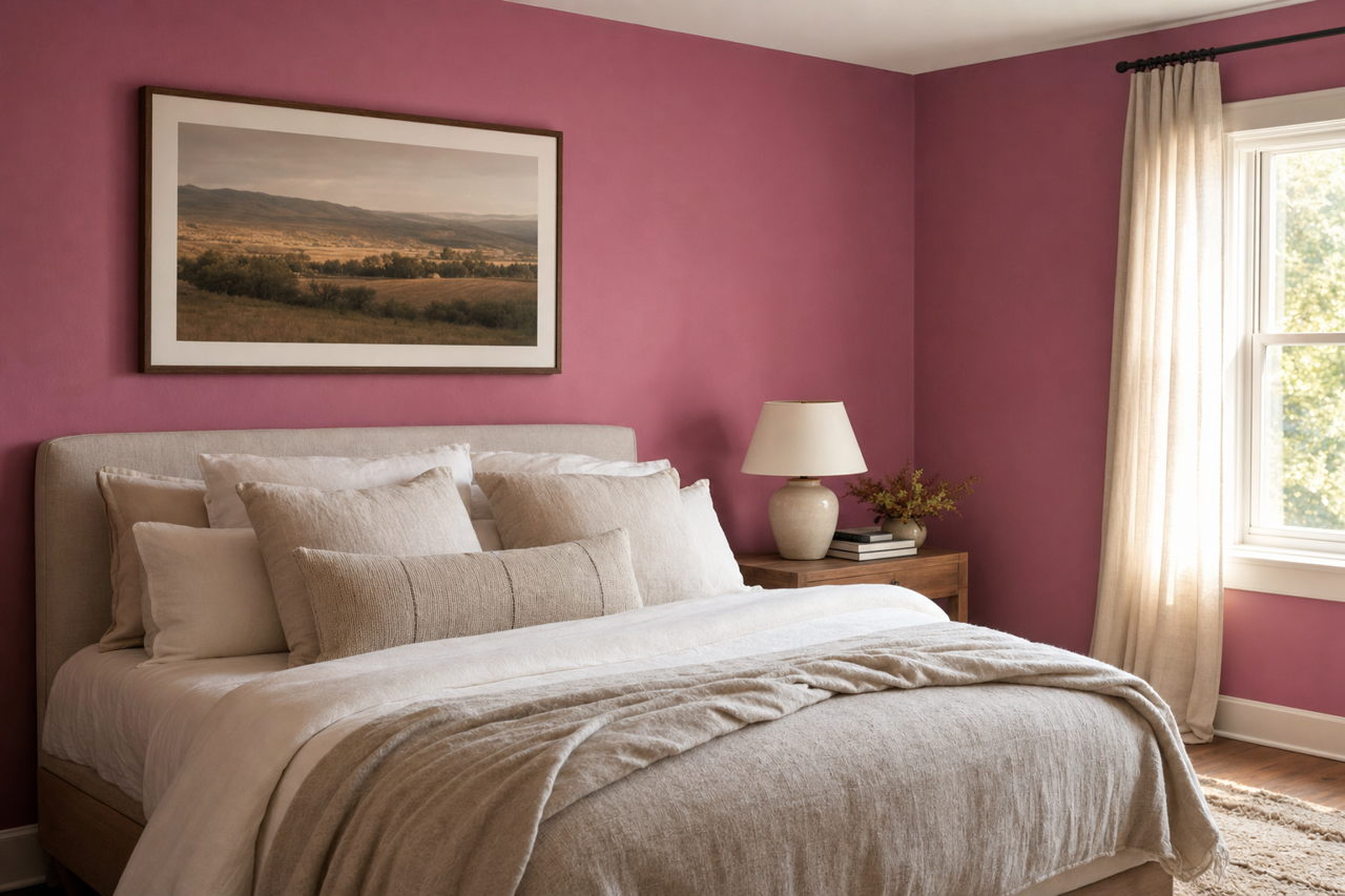 Deep Sunset by Valspar on interiors