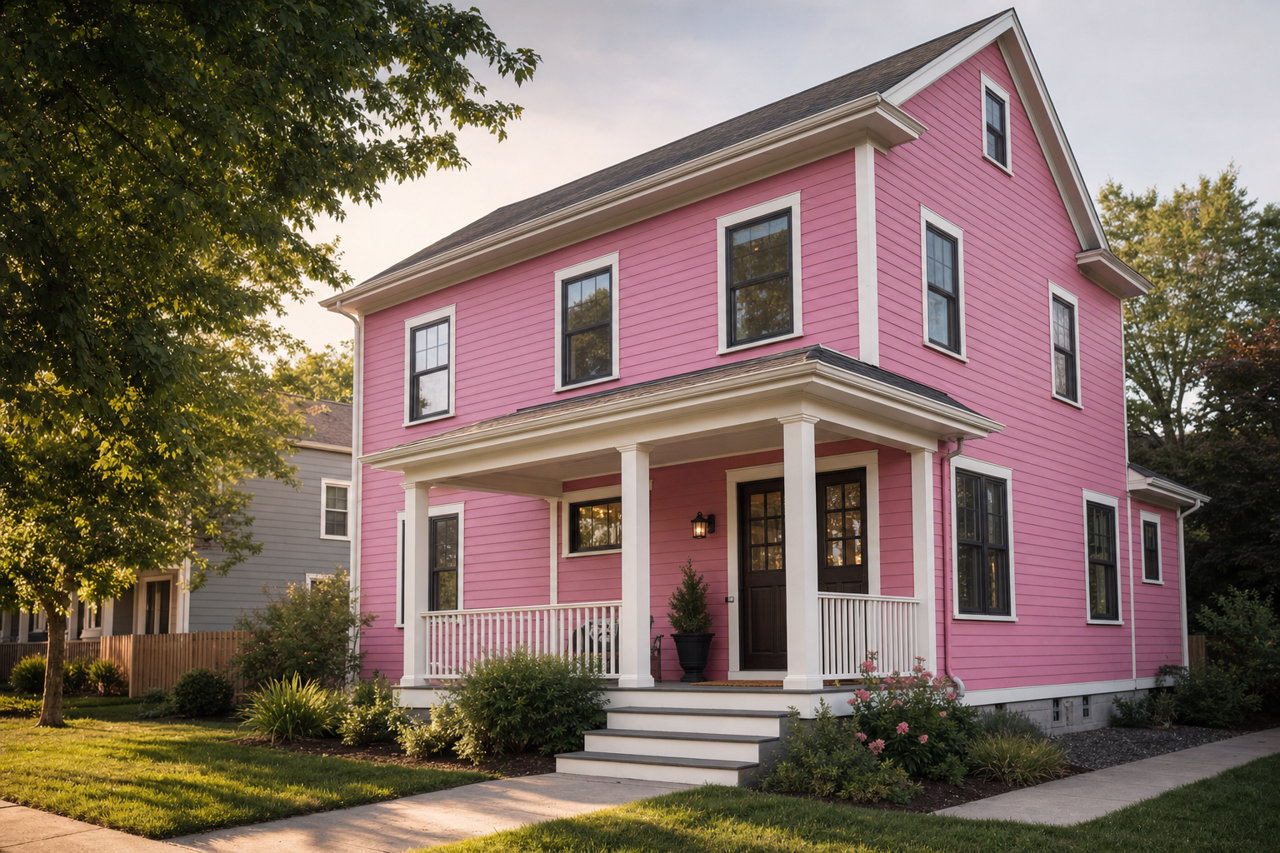 Nice Berry by Valspar on exterior