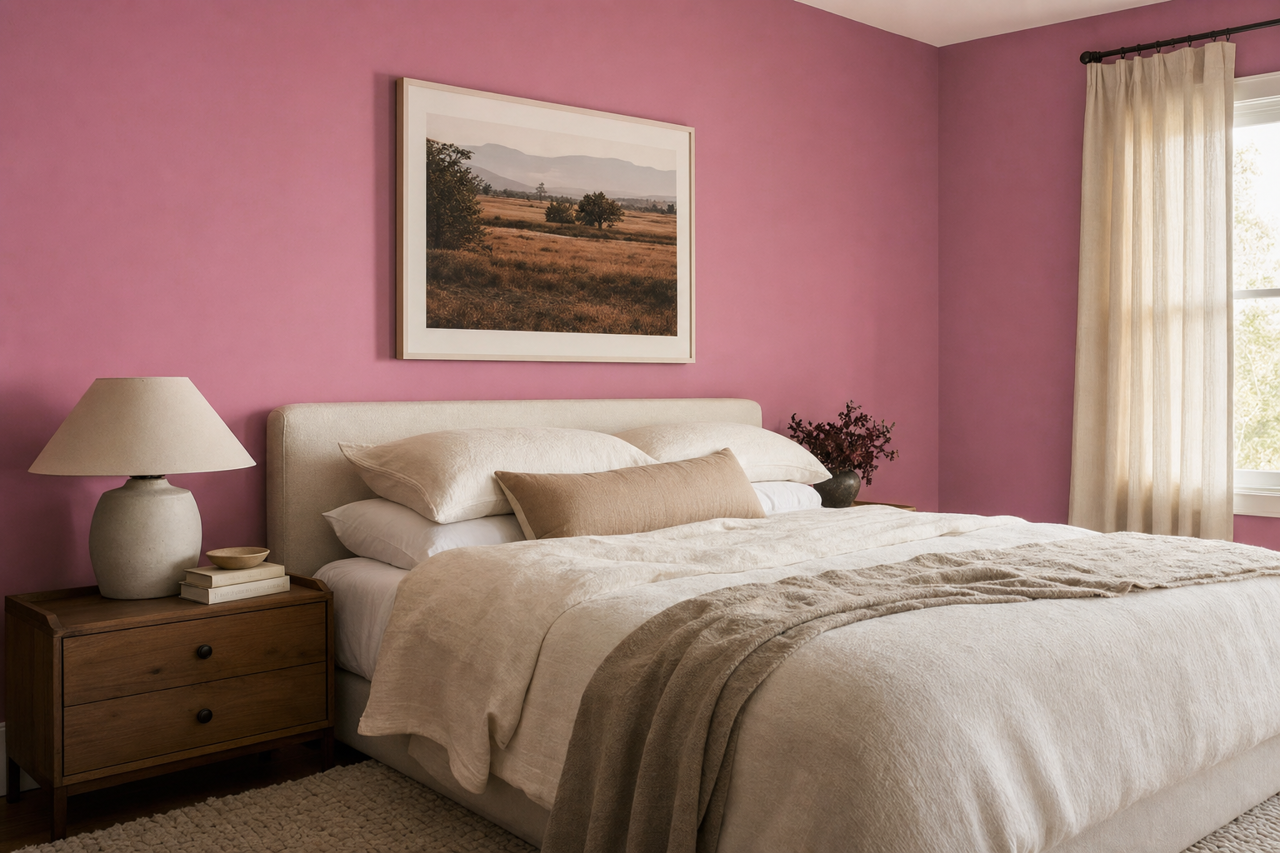 Nice Berry by Valspar on interiors
