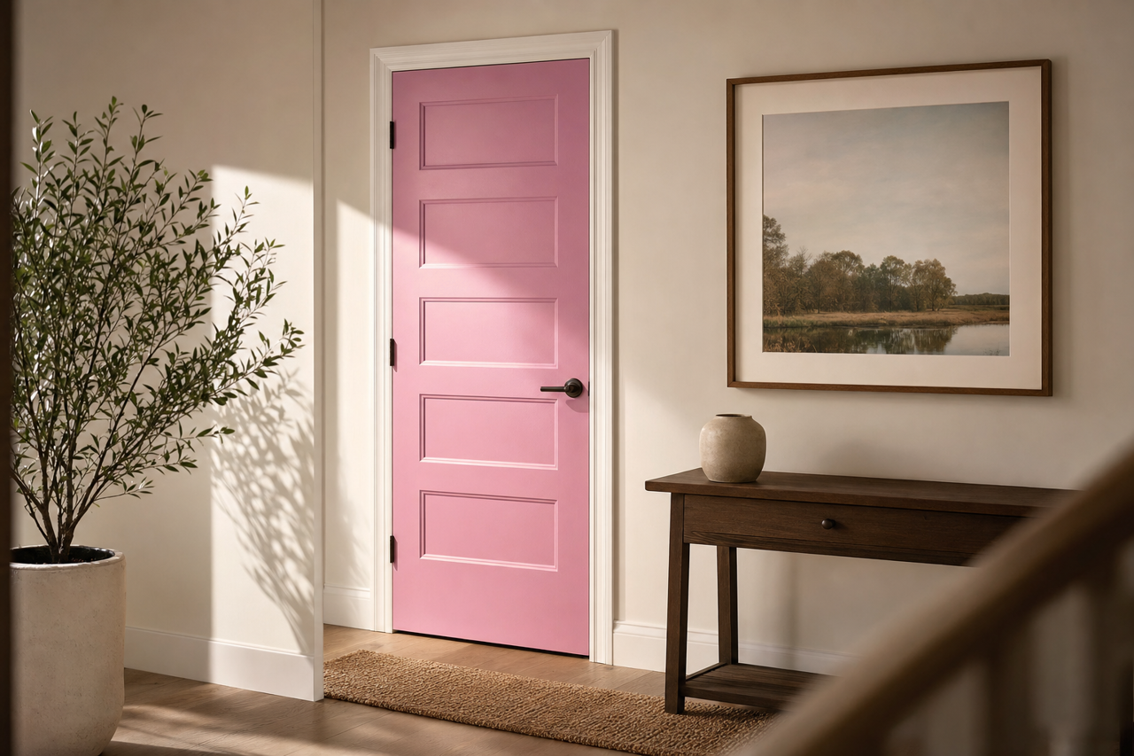 Market Flower by Valspar on interior-doors