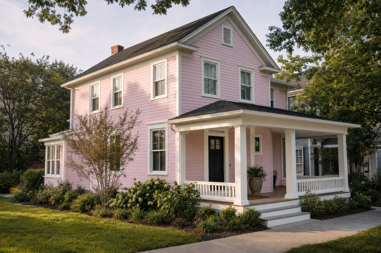 Velvety Blush by Valspar on exterior