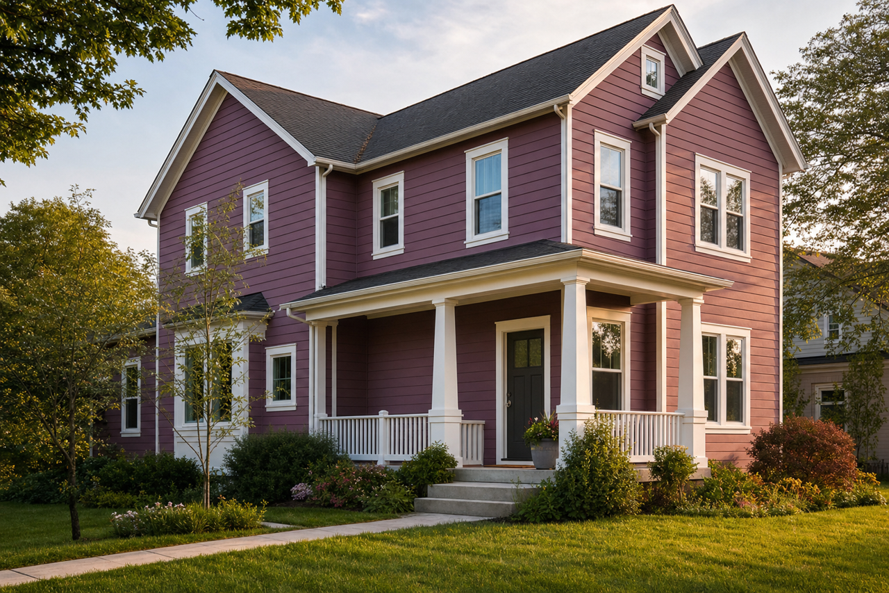 Vintage Grape by Valspar on exterior