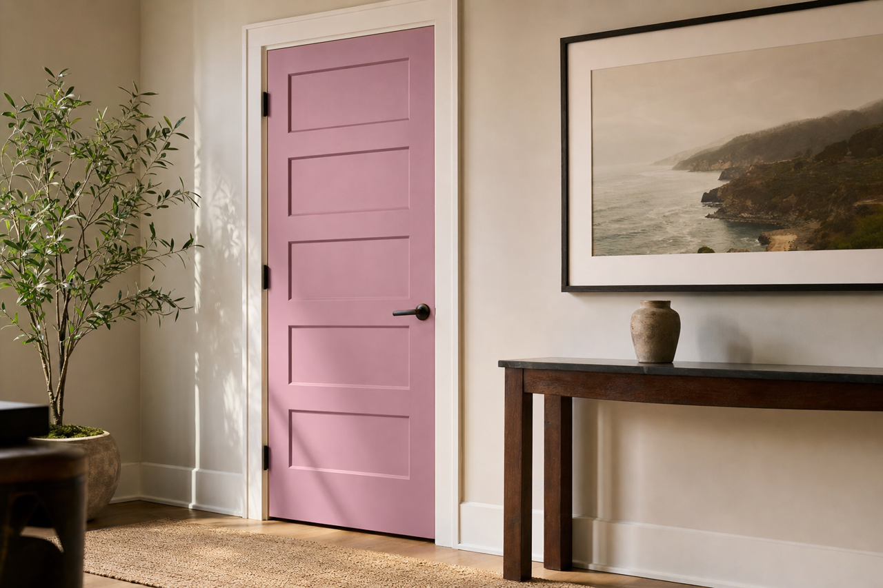 Iris Reverie by Valspar on interior-doors