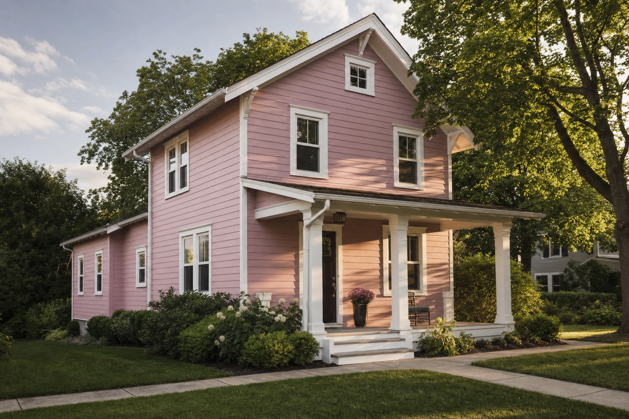Dancing Rose by Valspar on exterior