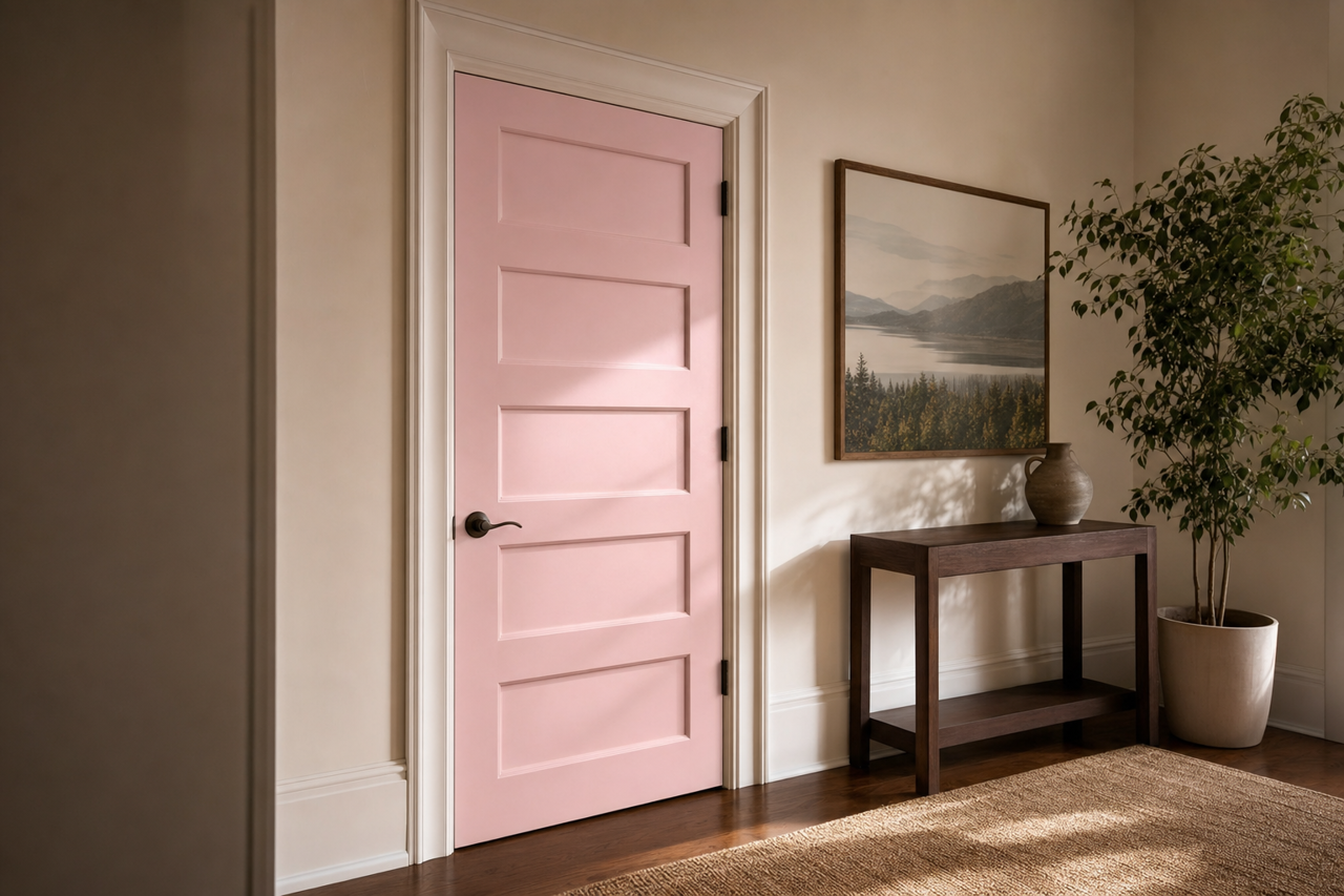 Candy Ice by Valspar on interior-doors
