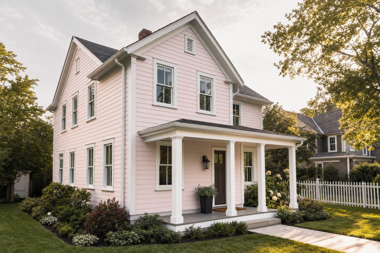 Opal Blush by Valspar on exterior