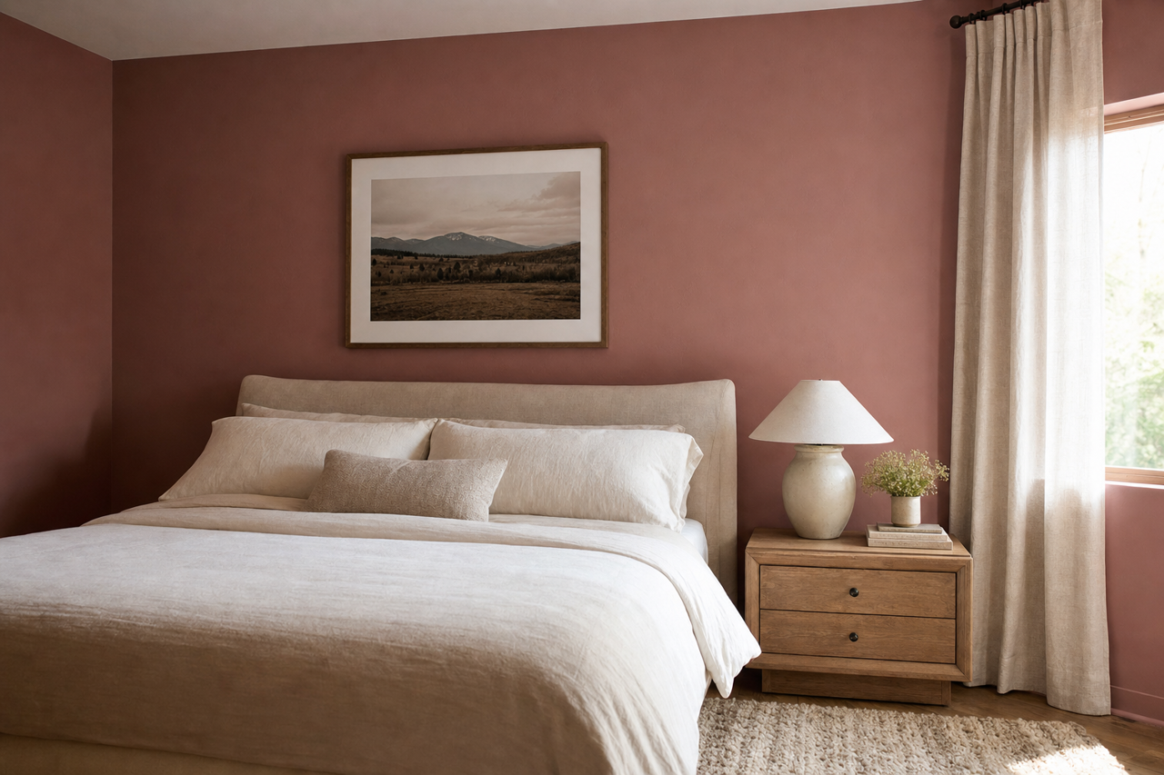Garnet Dust by Valspar on interiors