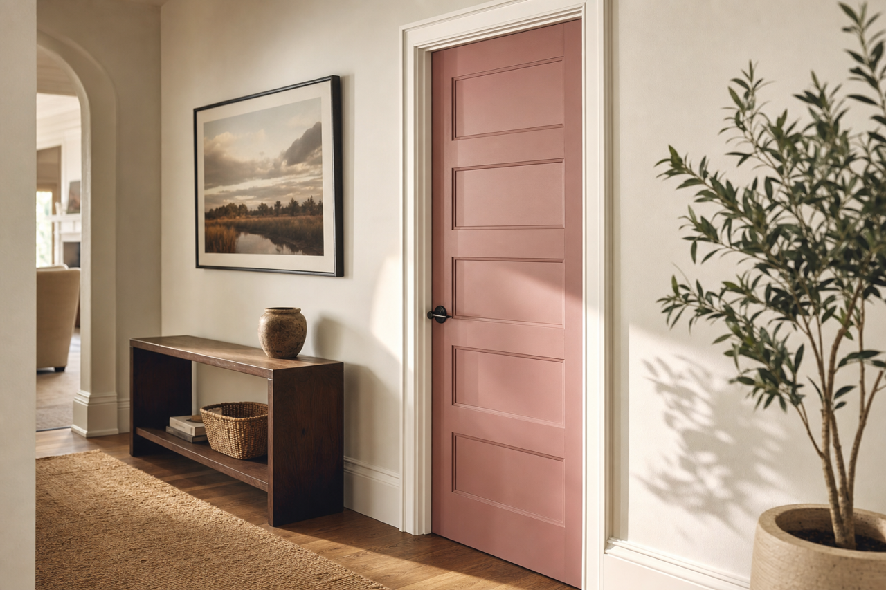 Antoinette by Valspar on interior-doors