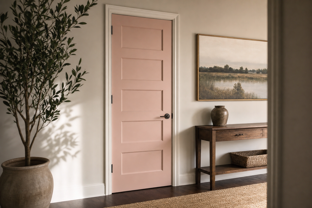 Embroidery Rose by Valspar on interior-doors