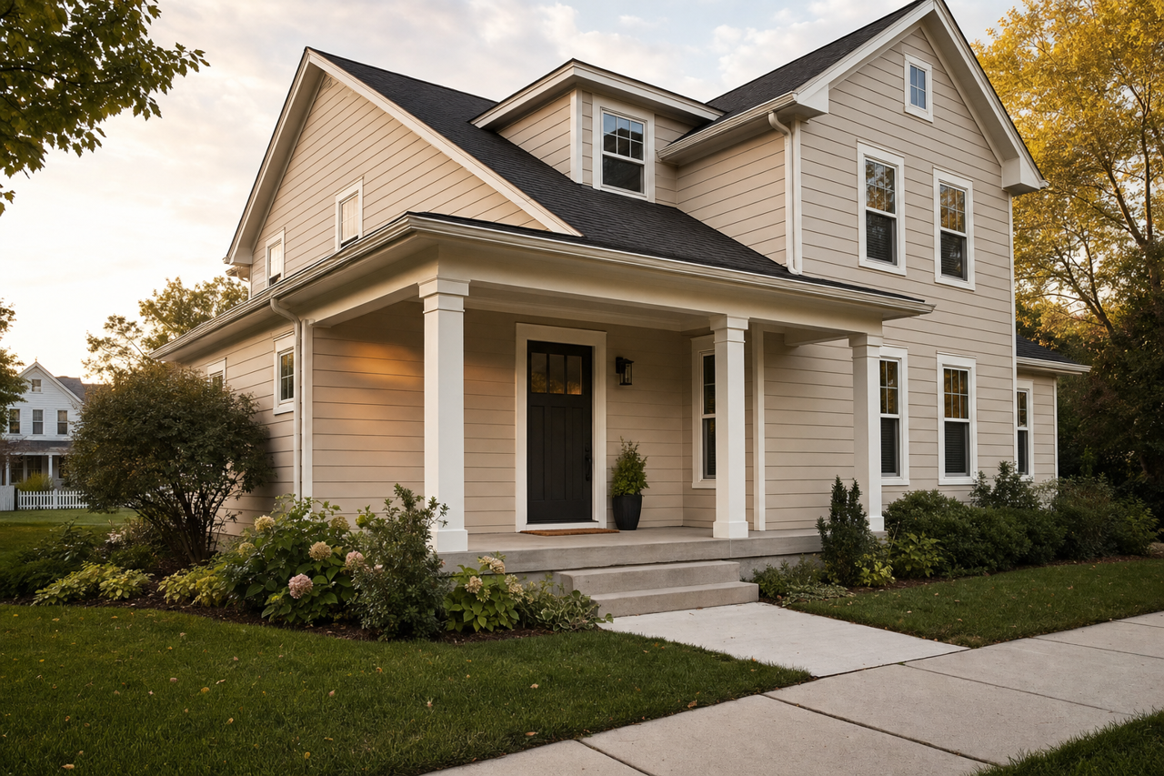 Hazelwood by Benjamin Moore on exterior