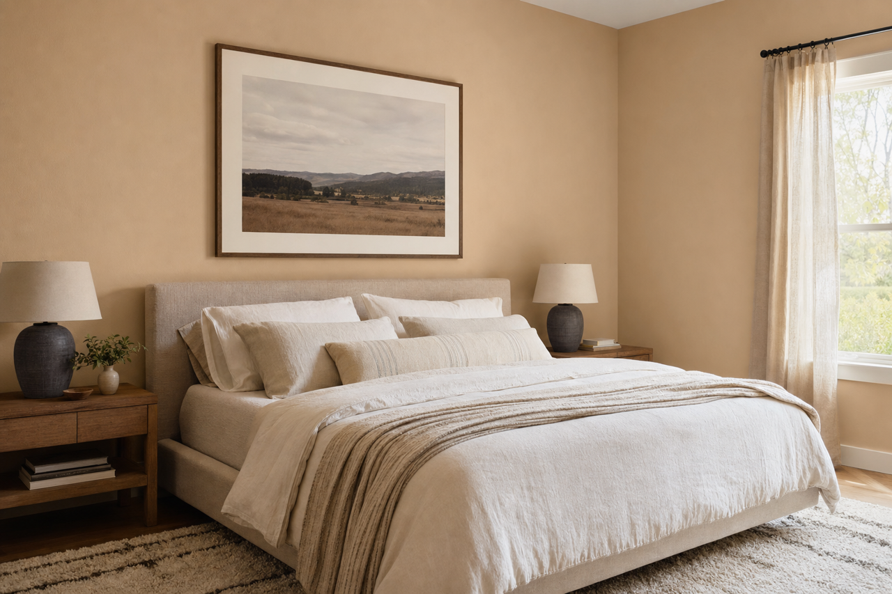 Hazelwood by Benjamin Moore on interiors