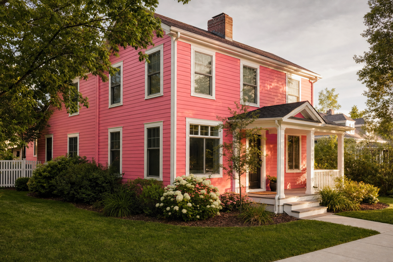Passion Pink by Valspar on exterior
