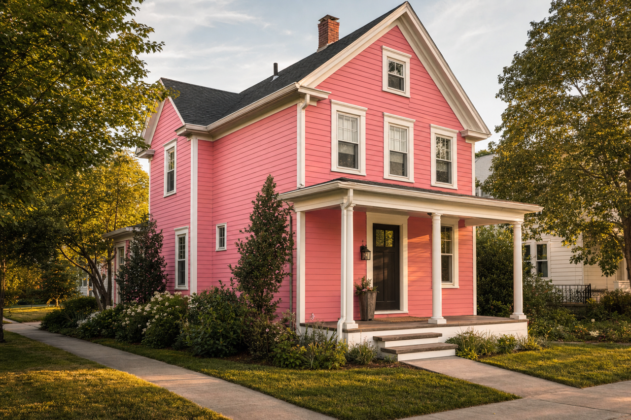 Poppy Field by Valspar on exterior