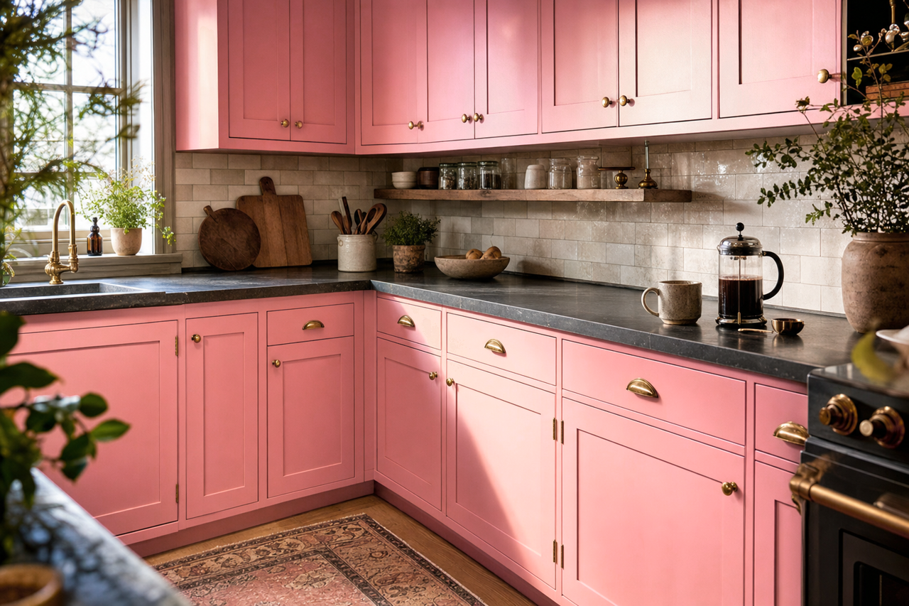 Sweet Sixteen by Valspar on cabinets