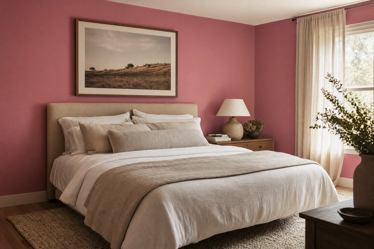 Pretty Peony by Valspar on interiors