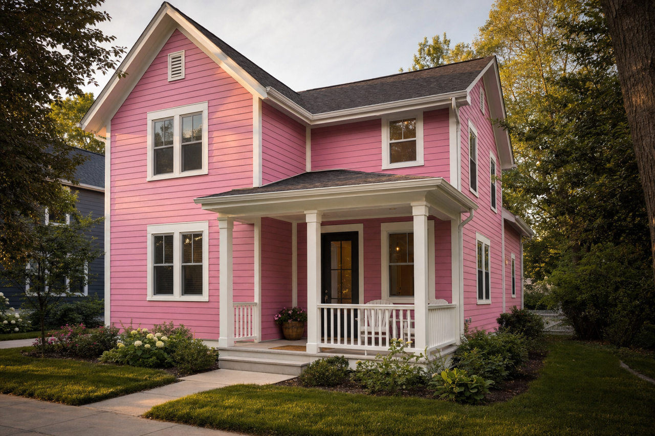 Peruvian Pom Pom by Valspar on exterior