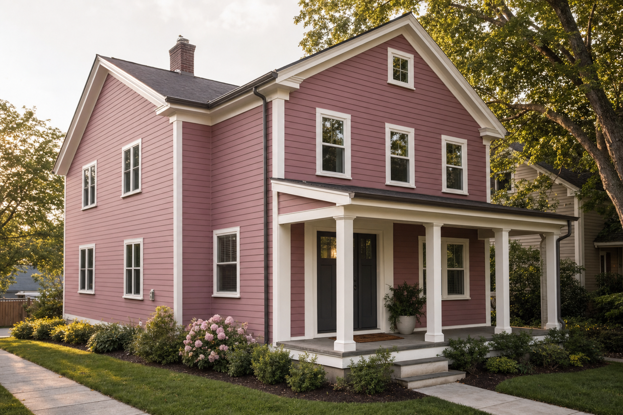 Posh Rose by Valspar on exterior