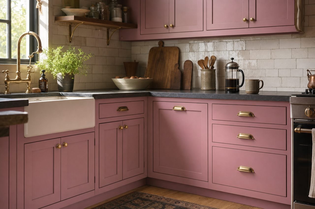 New Bud by Valspar on cabinets