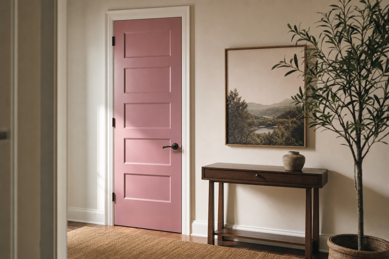 New Bud by Valspar on interior-doors