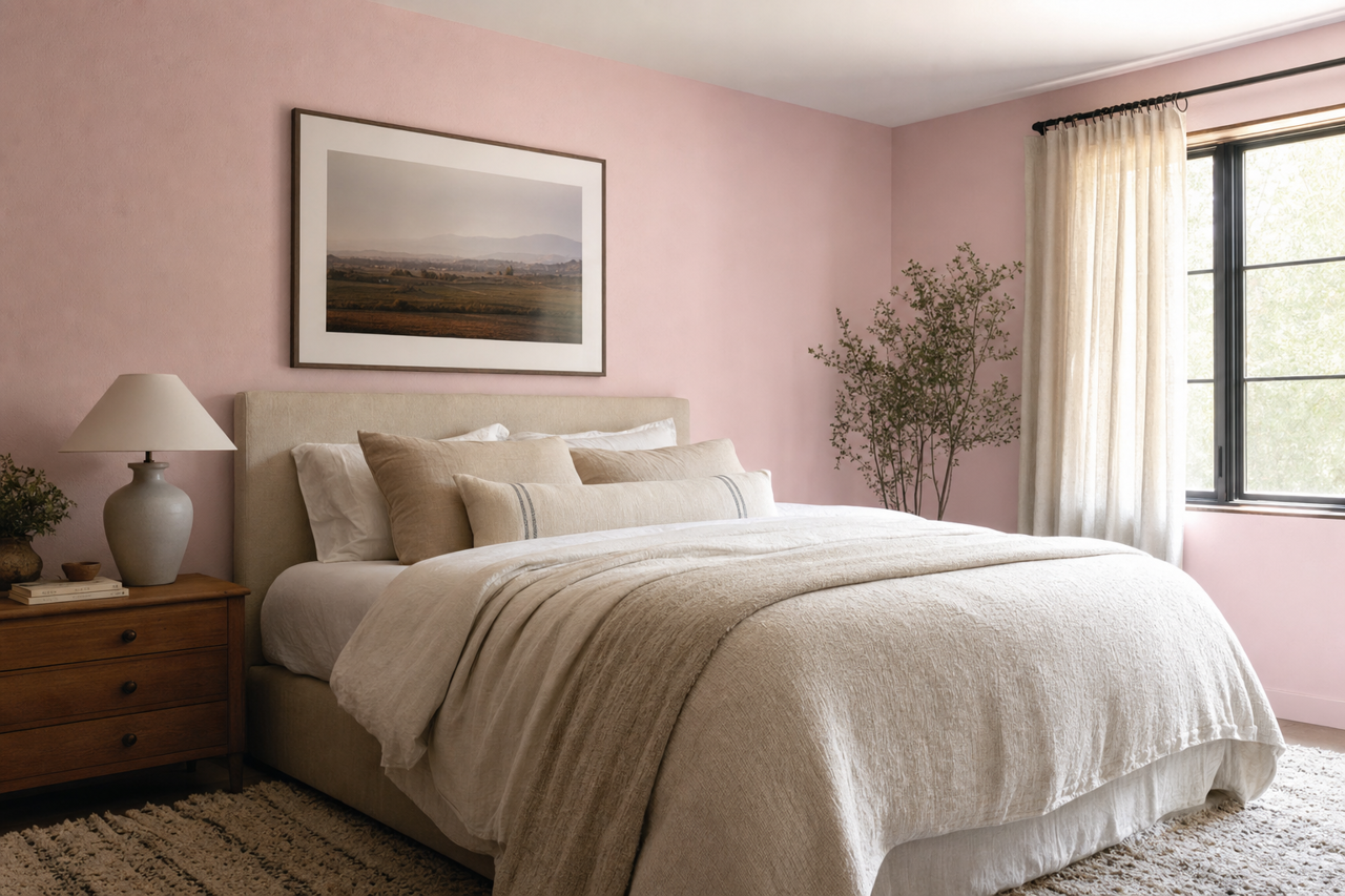 Fragrant Orchid by Valspar on interiors
