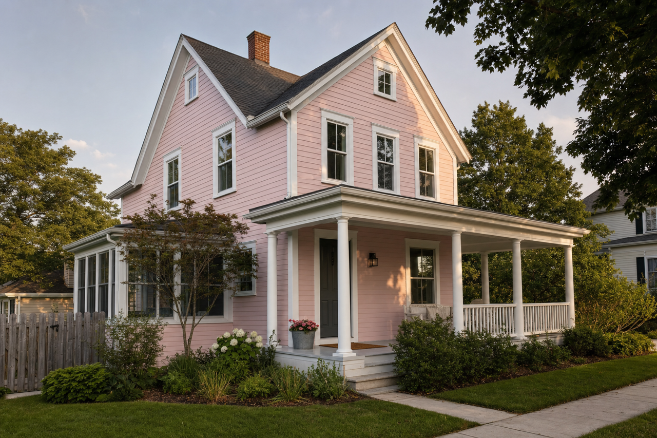 Berry Taffy by Valspar on exterior