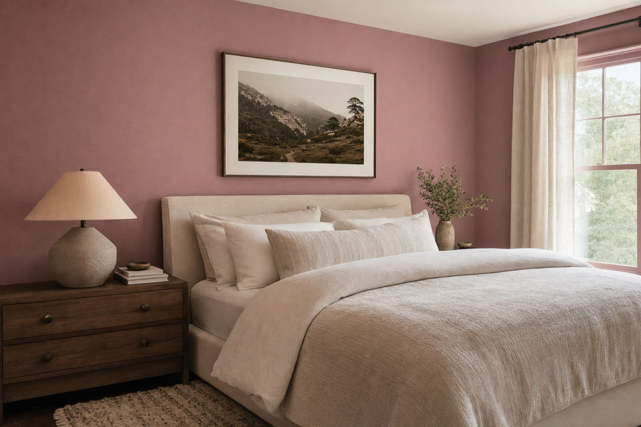 Cherry Mocha by Valspar on interiors