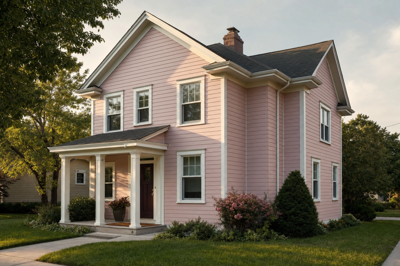 Bombay Pink by Valspar on exterior