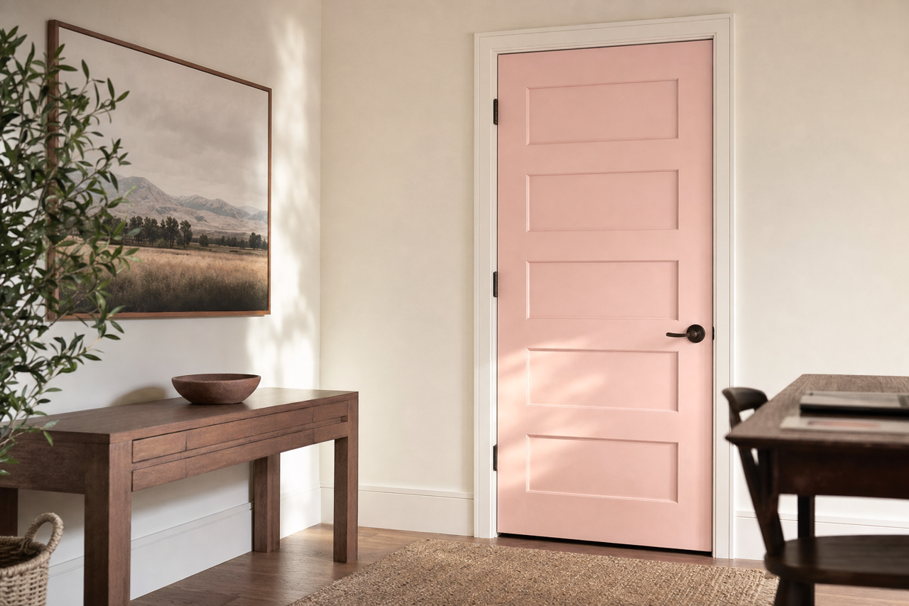 Sunset Curtains by Valspar on interior-doors