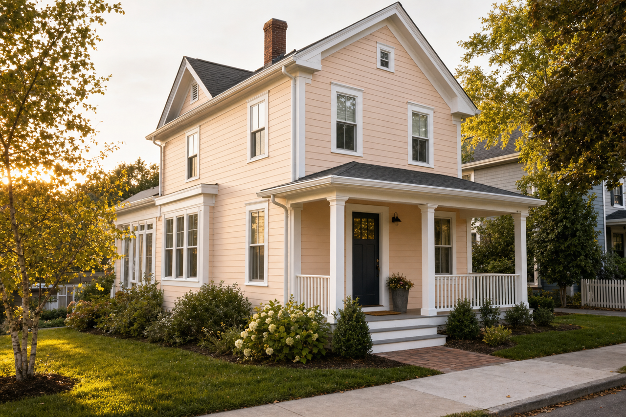 Honeysuckle Delight by Valspar on exterior