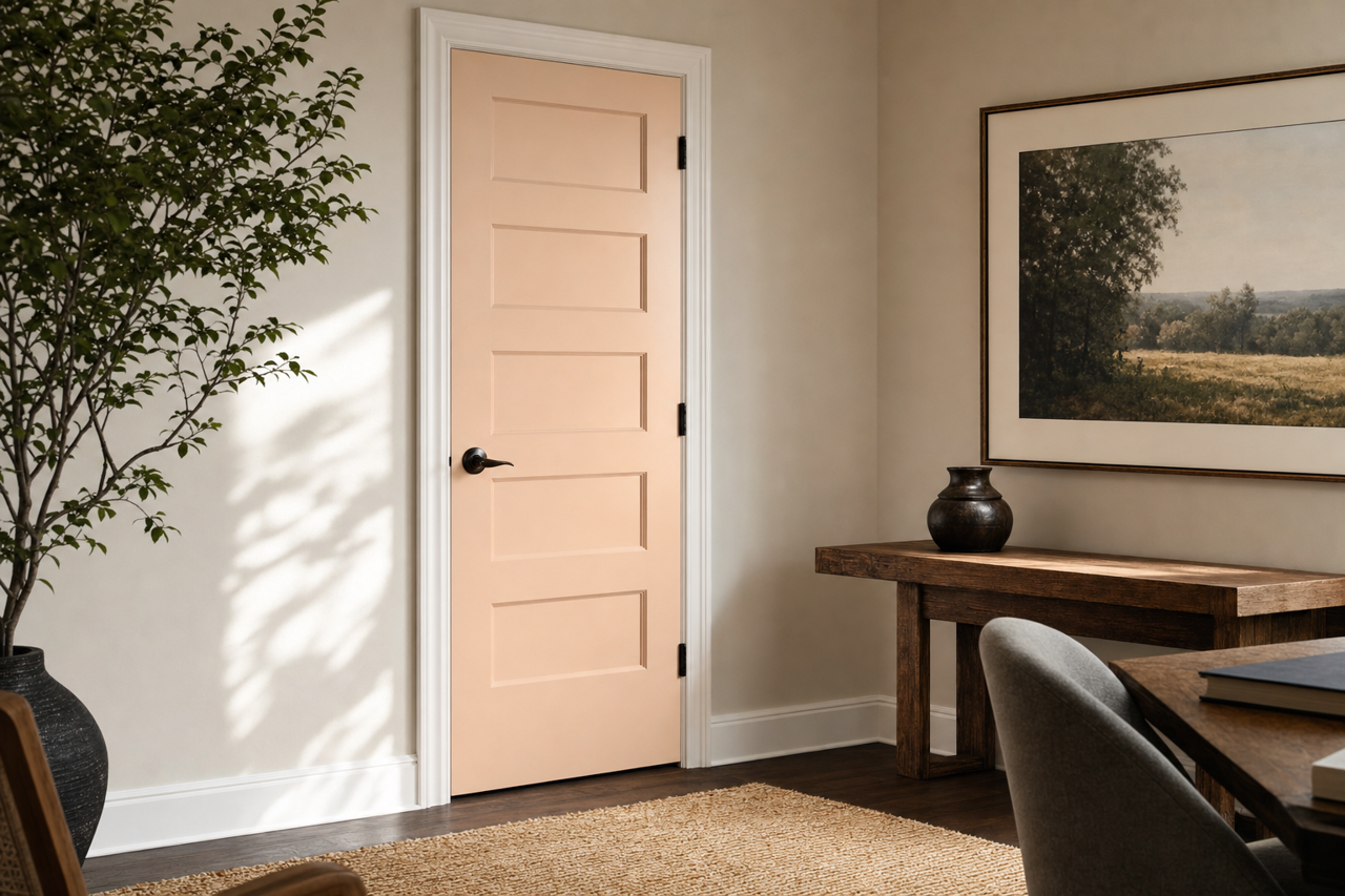 Honeysuckle Delight by Valspar on interior-doors