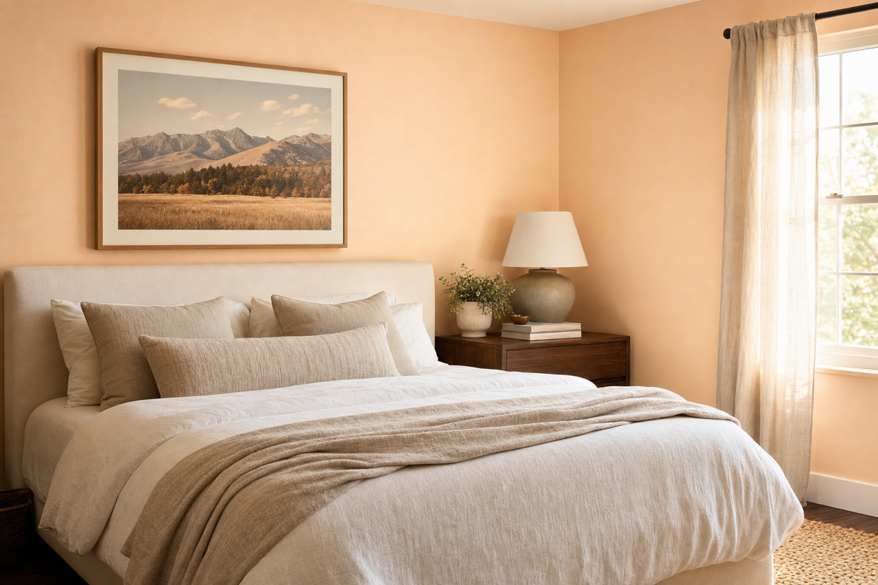 Honeysuckle Delight by Valspar on interiors