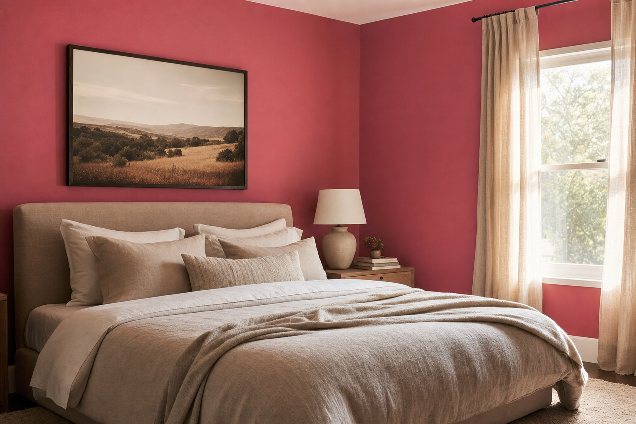 Sienna Dust by Valspar on interiors