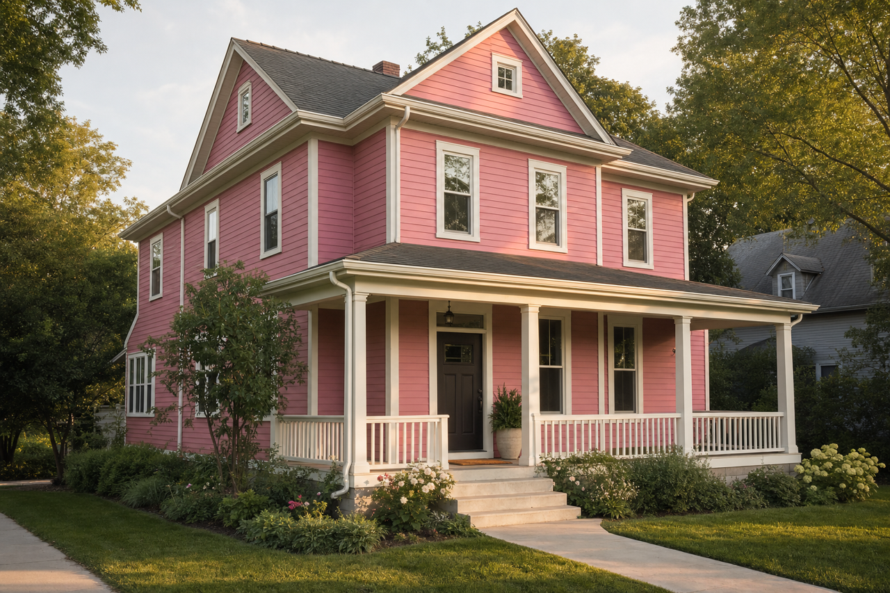 Reflecting Rose by Valspar on exterior