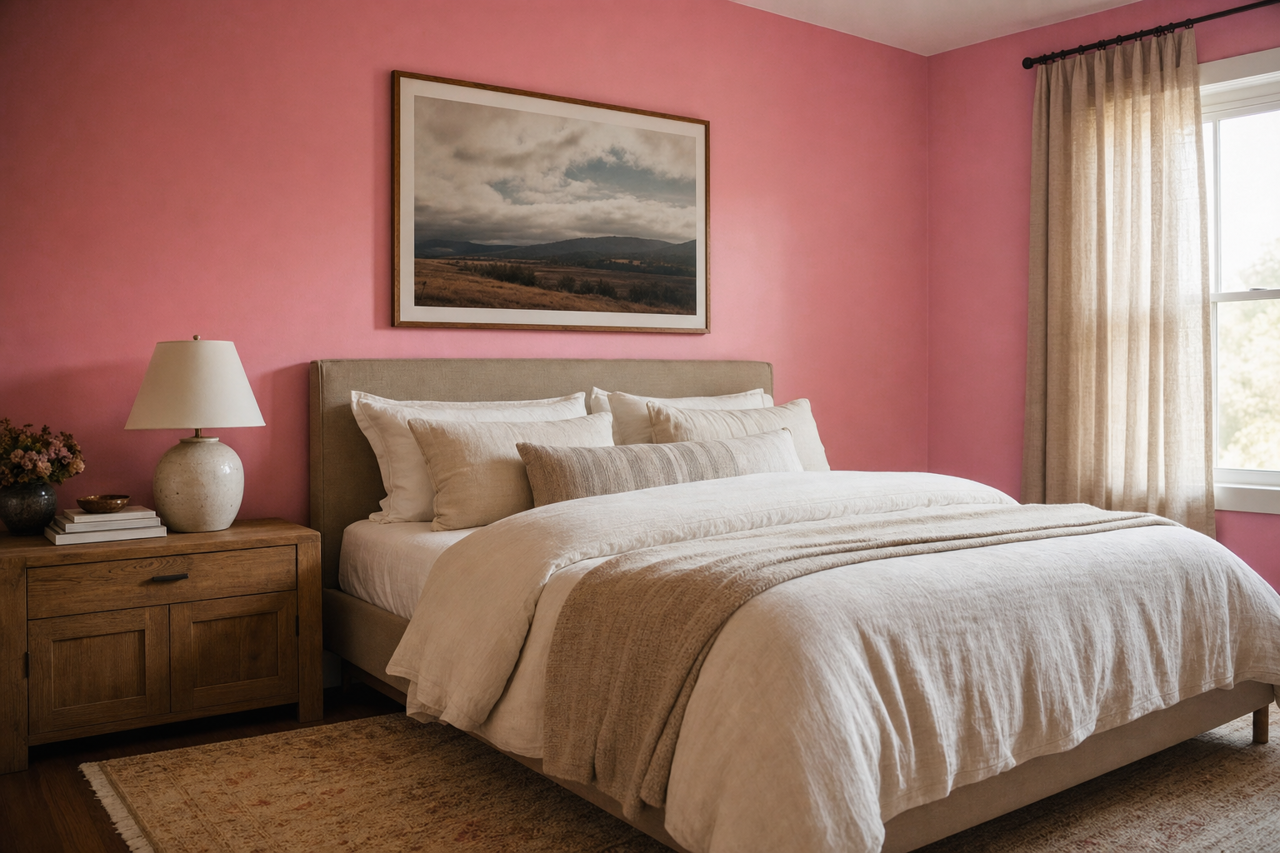 Reflecting Rose by Valspar on interiors