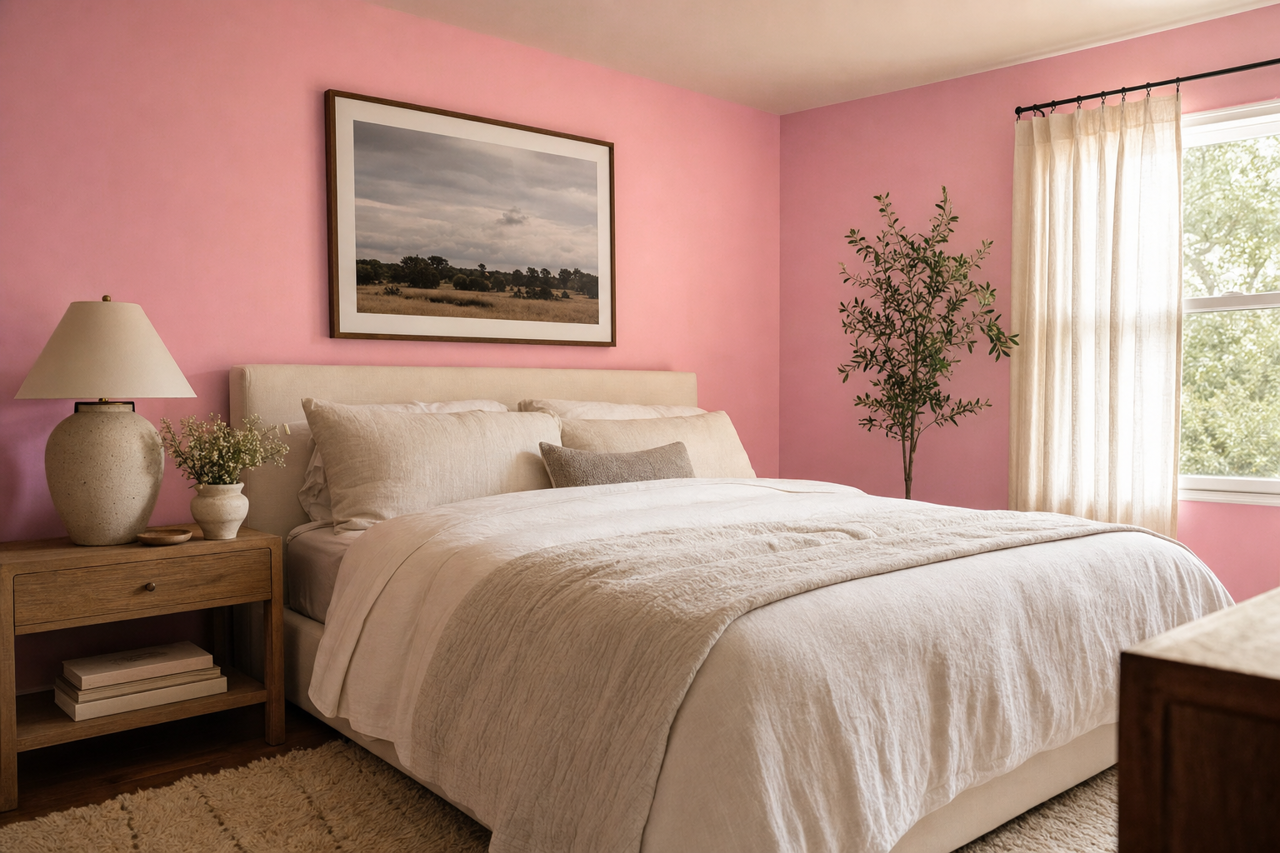 Second Blush by Valspar on interiors