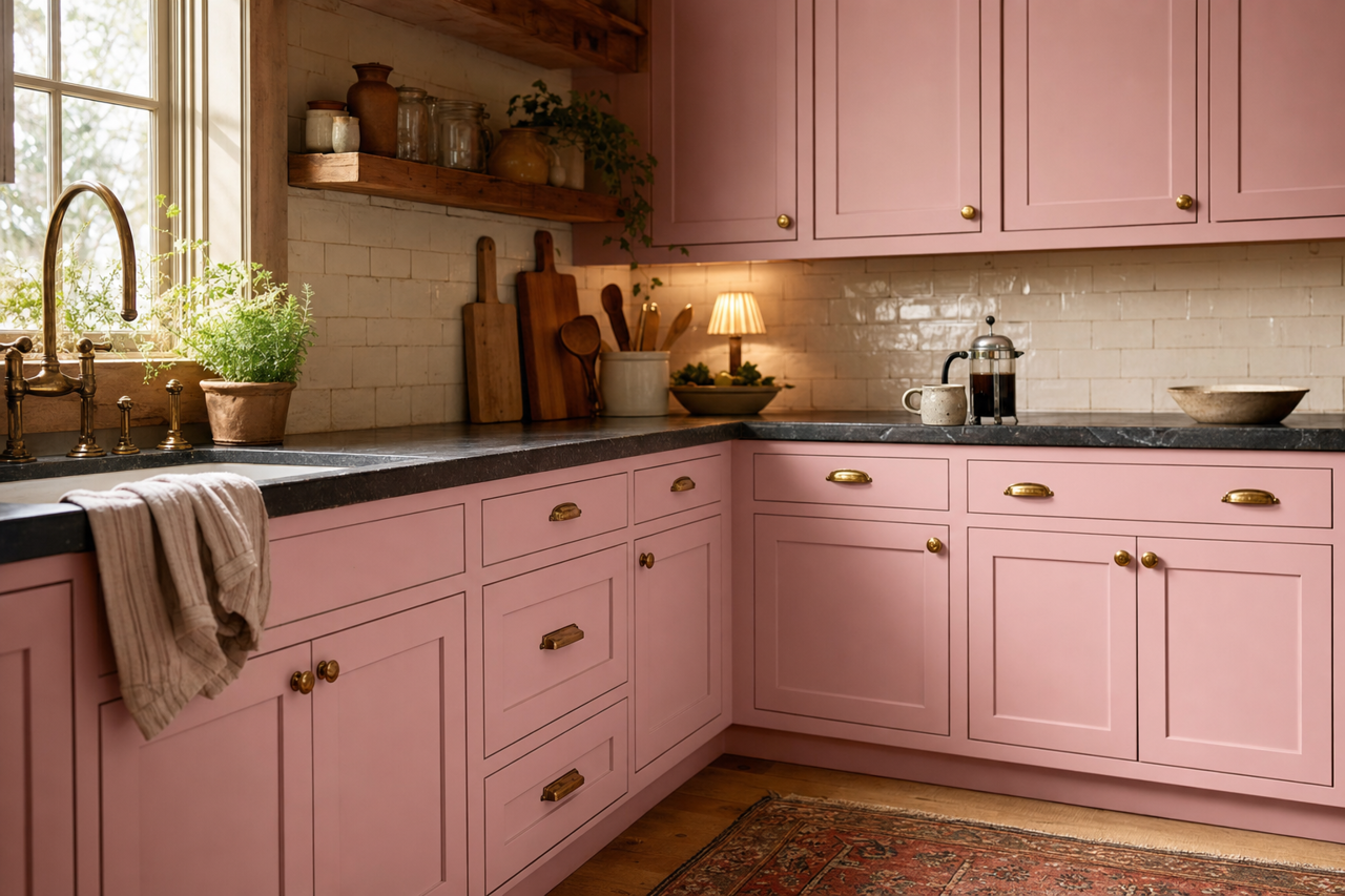 Hello Dolly by Valspar on cabinets