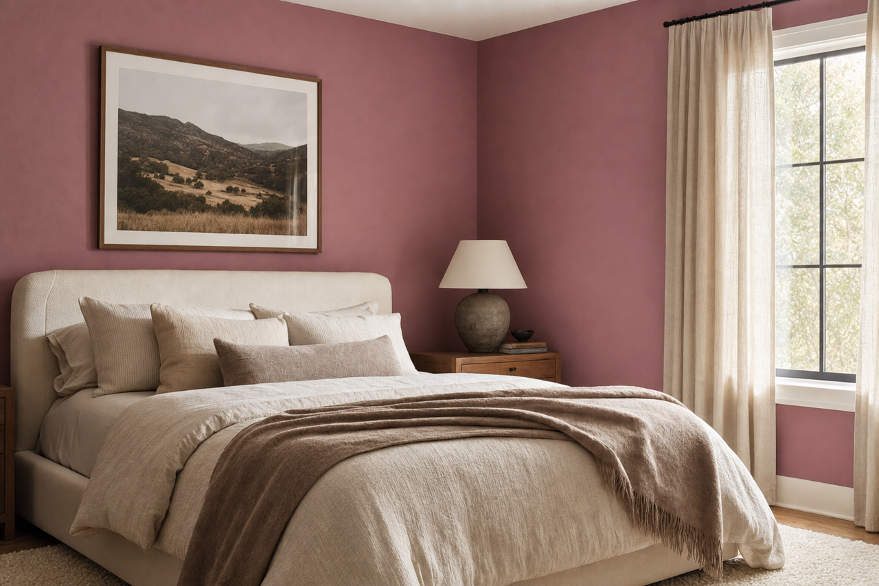 High Country Rose by Valspar on interiors