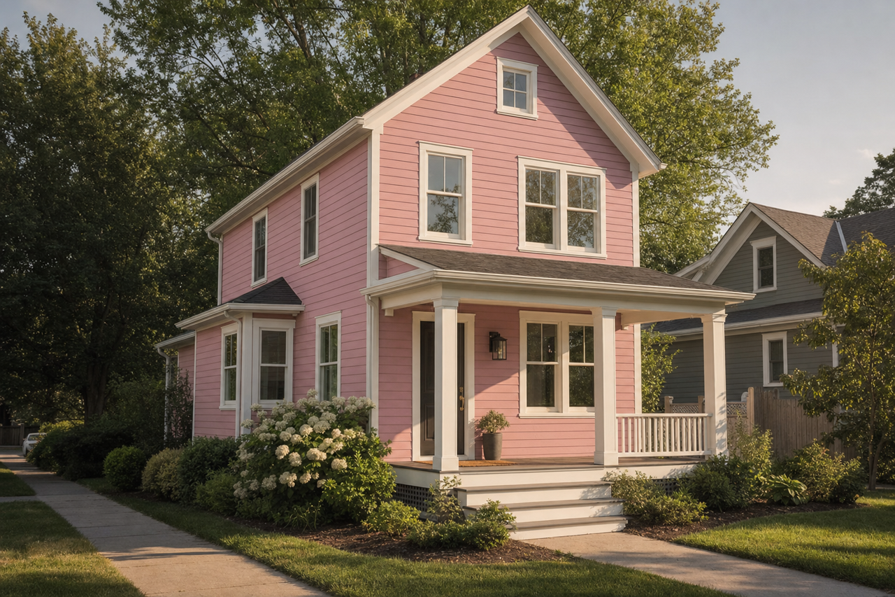 Edwardian Rose by Valspar on exterior