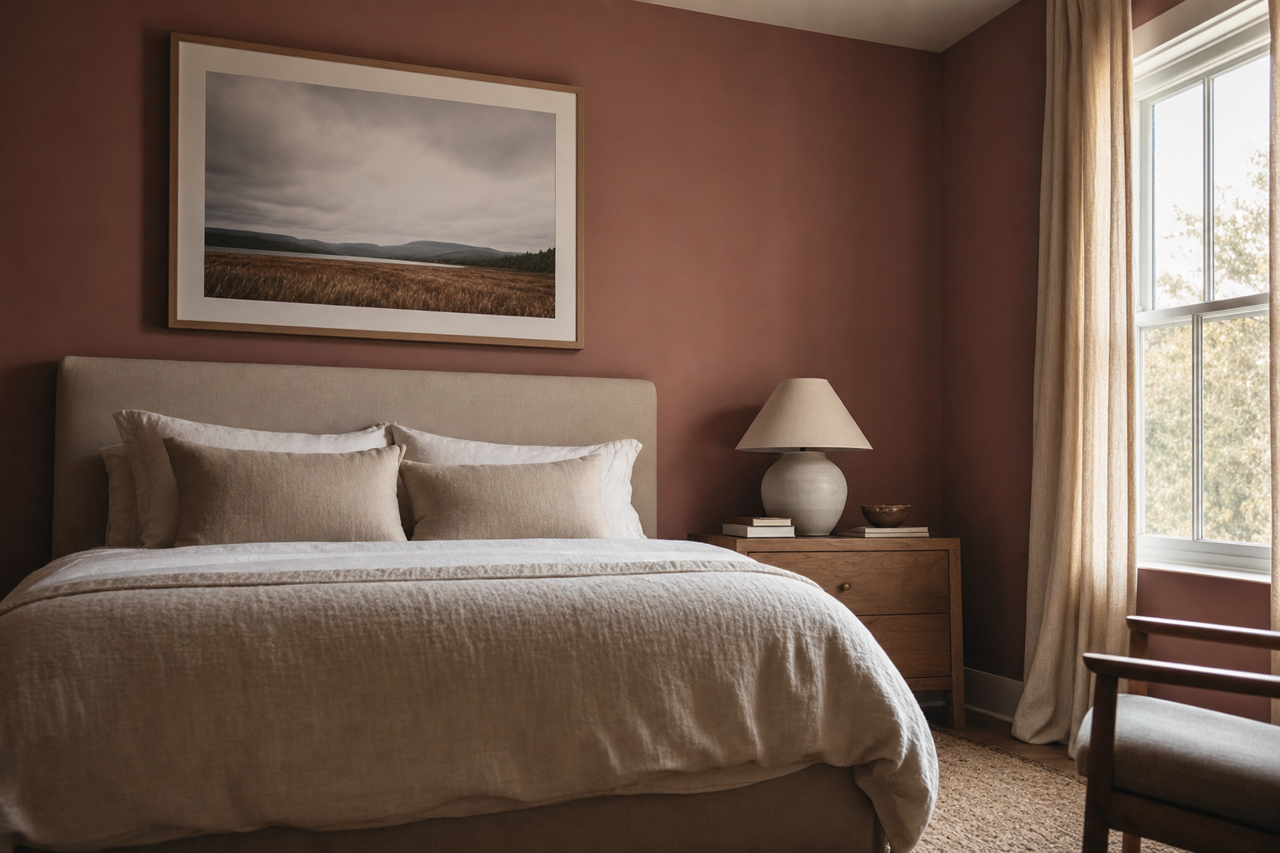 Sumac Berry by Valspar on interiors