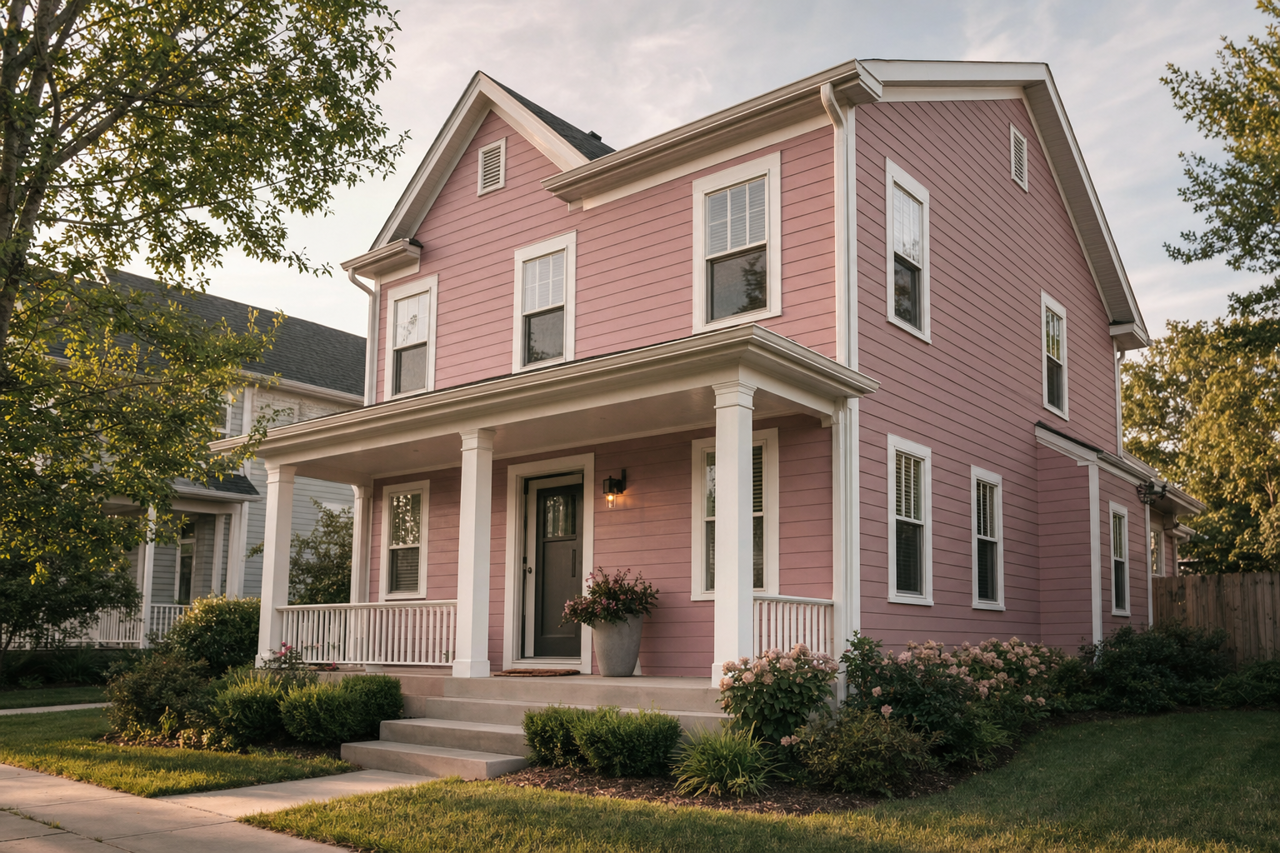 Plum Ribbon by Valspar on exterior