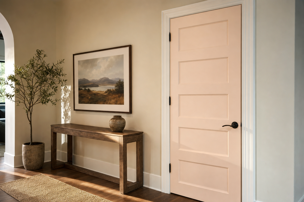 Sweet Pastel by Valspar on interior-doors